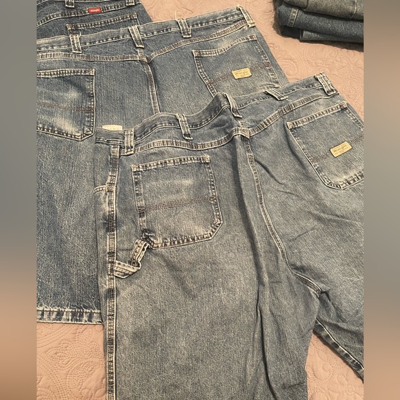 Size 44 wrangler carpenter blue Jean shorts (3 pairs) - Picture 2 of 5